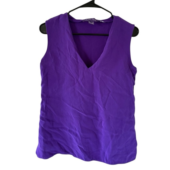 Ralph Lauren Purple Label Purple Sleeveless Top - Picture 1 of 6